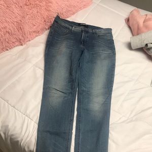 Express light skinny jeans